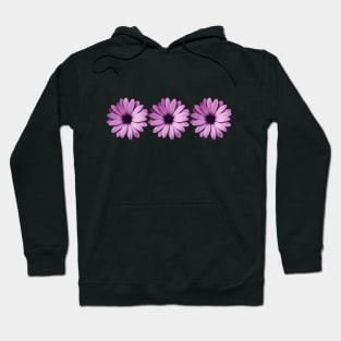 Triple Purple Flower Hoodie